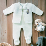Little Brown Bear Pom Suit Pink Bow