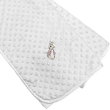New Peter Rabbit & Flopsy Bunny Dimple Blanket - White Flopsy