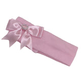 Soft Touch Baby Girls Diamond Bow Pink Headband - Pink