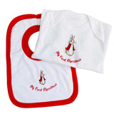 Peter Rabbit My First Christmas Baby Grow And Bib