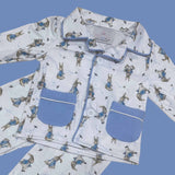 Boys Peter Rabbit Print Cotton Pjs