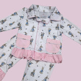 Girls Peter Rabbit Print Cotton Pjs