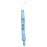 Perfect Little Thing  Boys Personalised Blue Dummy Clip - Plastic Clip