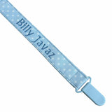 Perfect Little Thing  Boys Personalised Blue Dummy Clip - Plastic Clip