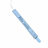 Perfect Little Thing  Boys Personalised Blue Dummy Clip - Plastic Clip