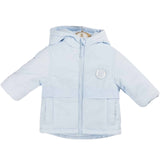 Mintini Boys Blue Plain Winter Coat