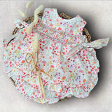Girls Flower Print Dress and Knickers Set 3 Months