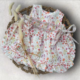 Girls Flower Print Dress and Knickers Set 3 Months