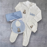 Perfect Little Thing Boy Bear Gift Set - Blue