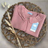 Mac Ilusion Knitted Collared Cardigan - Dusky Pink