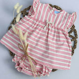 Baby Girls Pin Stripe Cotton Dress 3 Months