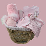 Girls Pink Hospital Coming Home Basket