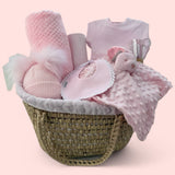 Girls Pink Hospital Coming Home Basket
