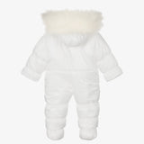 Sofija Babys Ivory Crown Snowsuit