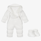 Sofija Babys Ivory Crown Snowsuit