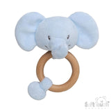Baby Soft Touch Blue Elephant Rattle