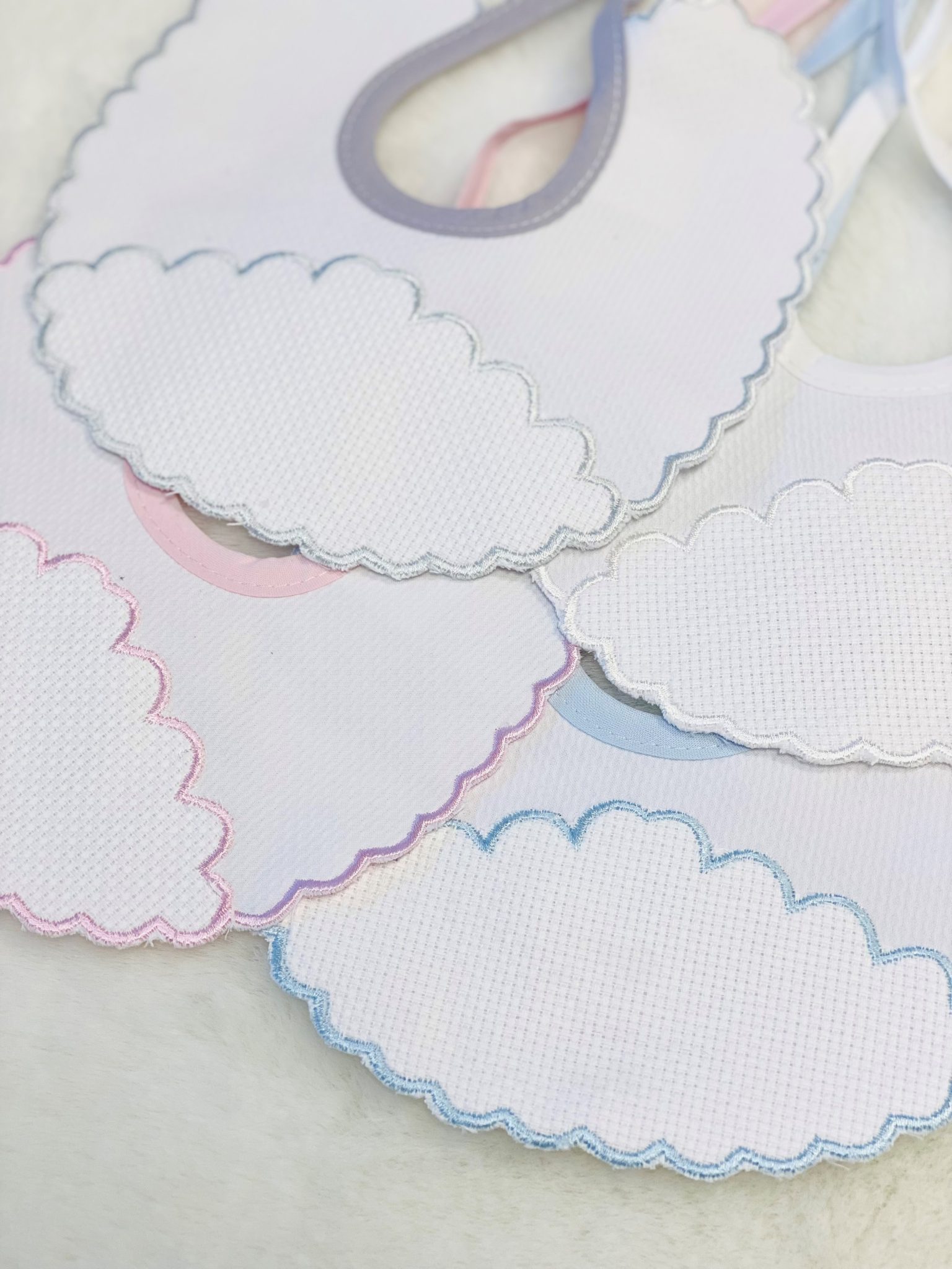 Perfect Little Thing Baby's White Cloud Bib - Perfect Little Thing