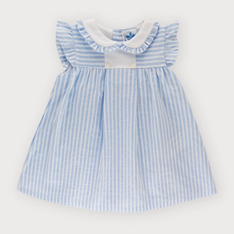 SARDON Girls Blue Short Sleeve Dress - Perfect Little Thing